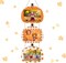 Fall Pumpkin Picture Frame Hanging 4 x 6 Inch Thanksgiving